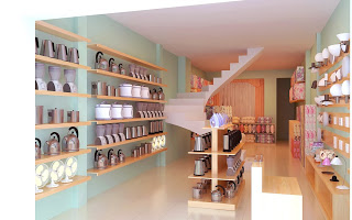 Thiết kế nội thất của cửa hàng đồ gia dụng tại Bắc Ninh