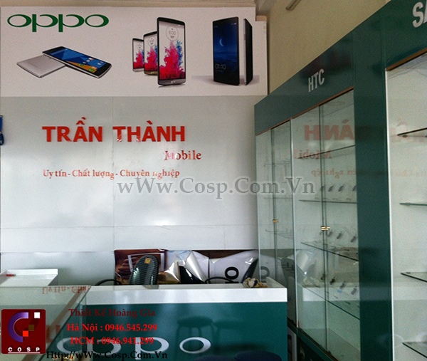 Thiết kế shop mobile - A Tưởng - Phố mới - Từ Sơn - Bắc Ninh