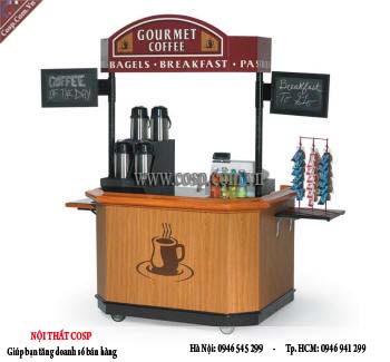 thiết kế kiosk cà phê KIK007