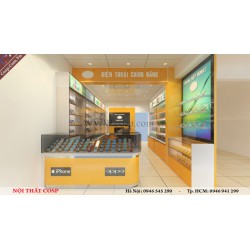 Thiết kế nội thất cửa hàng điện thoại Chị Tươi - Như Quỳnh - Hưng Yên