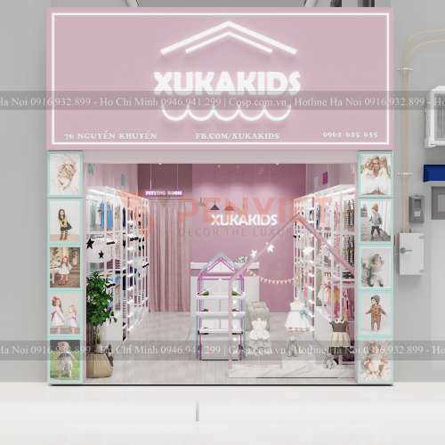Địa điểm mặt tiền cửa hàng mẹ bé XukaKids