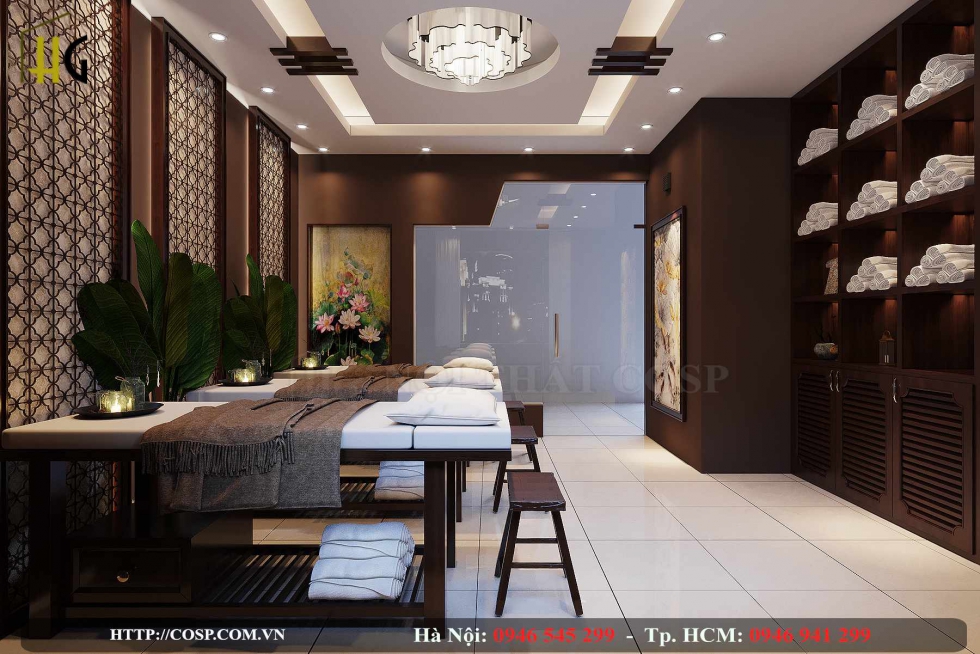 Thiết kế nội thất spa Song Linh