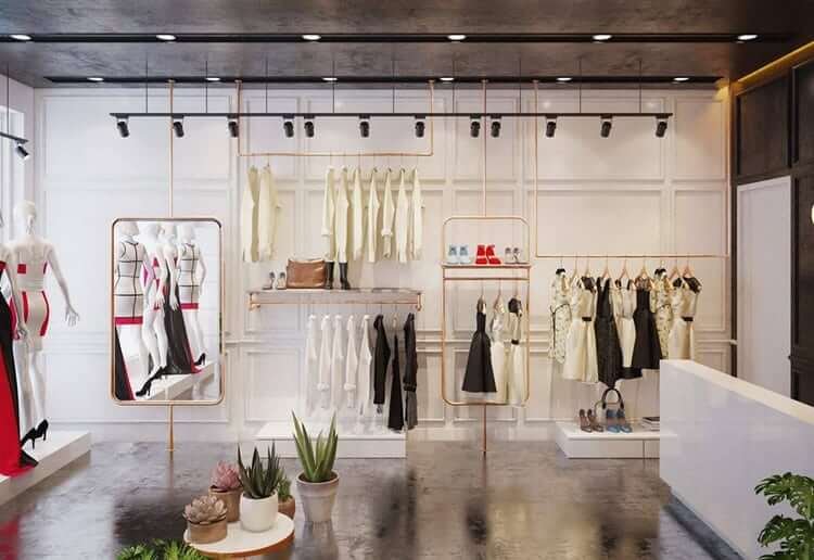 Thiết kế cửa hàng thời trang bắt mắt, thu hút khách hàng