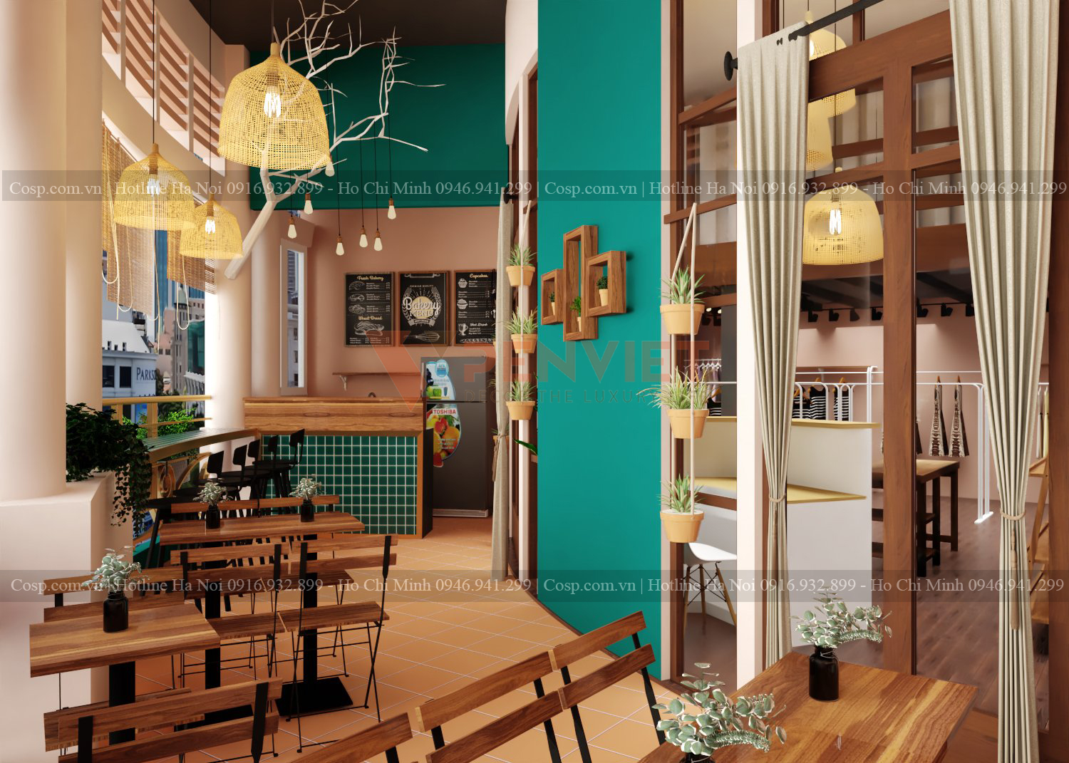 Thiết kế cửa hàng cafe và shop thời trang The Balcany 1