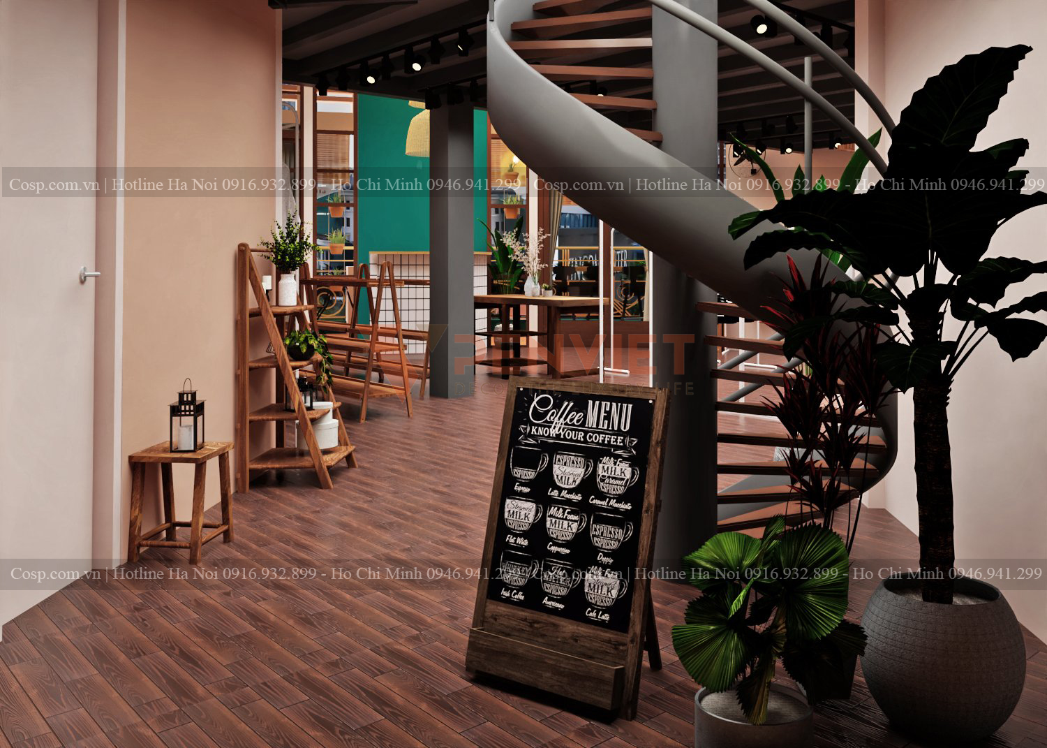 Thiết kế cửa hàng cafe và shop thời trang The Balcany 4
