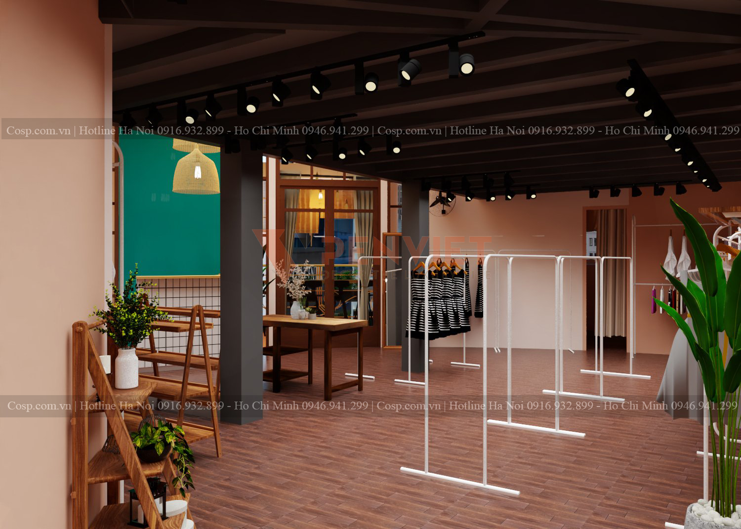 Thiết kế cửa hàng cafe và shop thời trang The Balcany 6