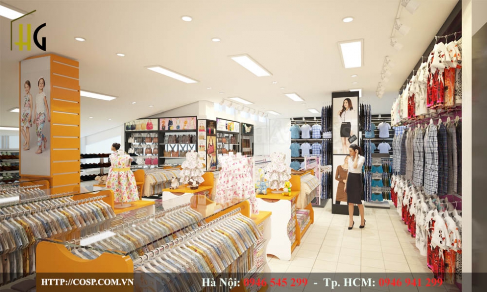 Thiết kế shop thời trang độc đáo anh Sơn - Thanh Oai