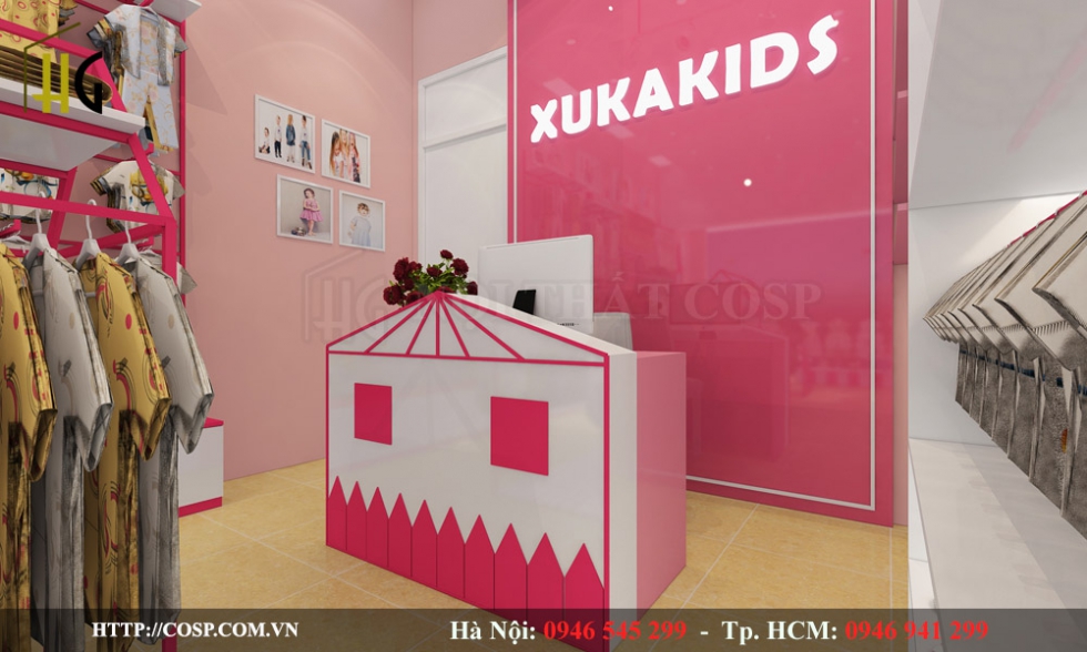 Thiết kế shop thời trang XukaKids