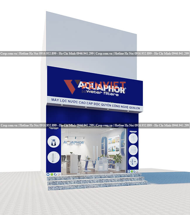 Thiết kế Showroom Máy lọc nước Aquaphor - Anh Hà - Hà Nội