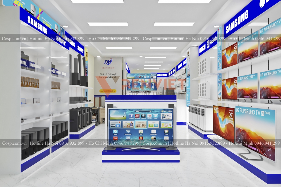 Thiết kế cửa hàng điện máy anh Đông - Vũng Tàu - 1