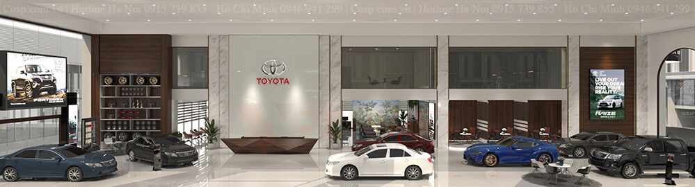 Thiết kế showroom Toyota Đà Lạt