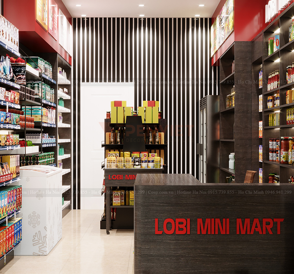 Siêu thị Libo mini Mart mang phong cách hiện đại, trẻ trung