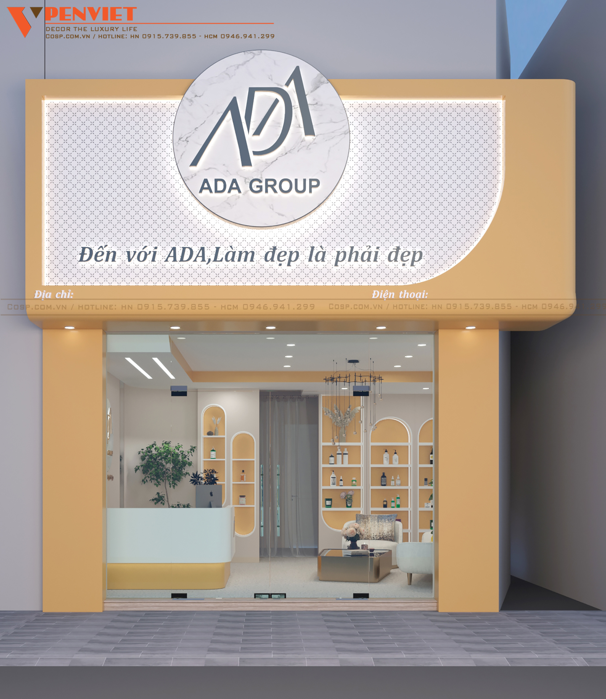 Diện mạo nổi bật của spa Ada Group