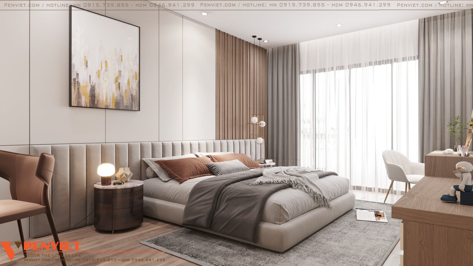 Không gian phòng ngủ bé giá trong dự án thiết kế nội thất spa Phương Loan