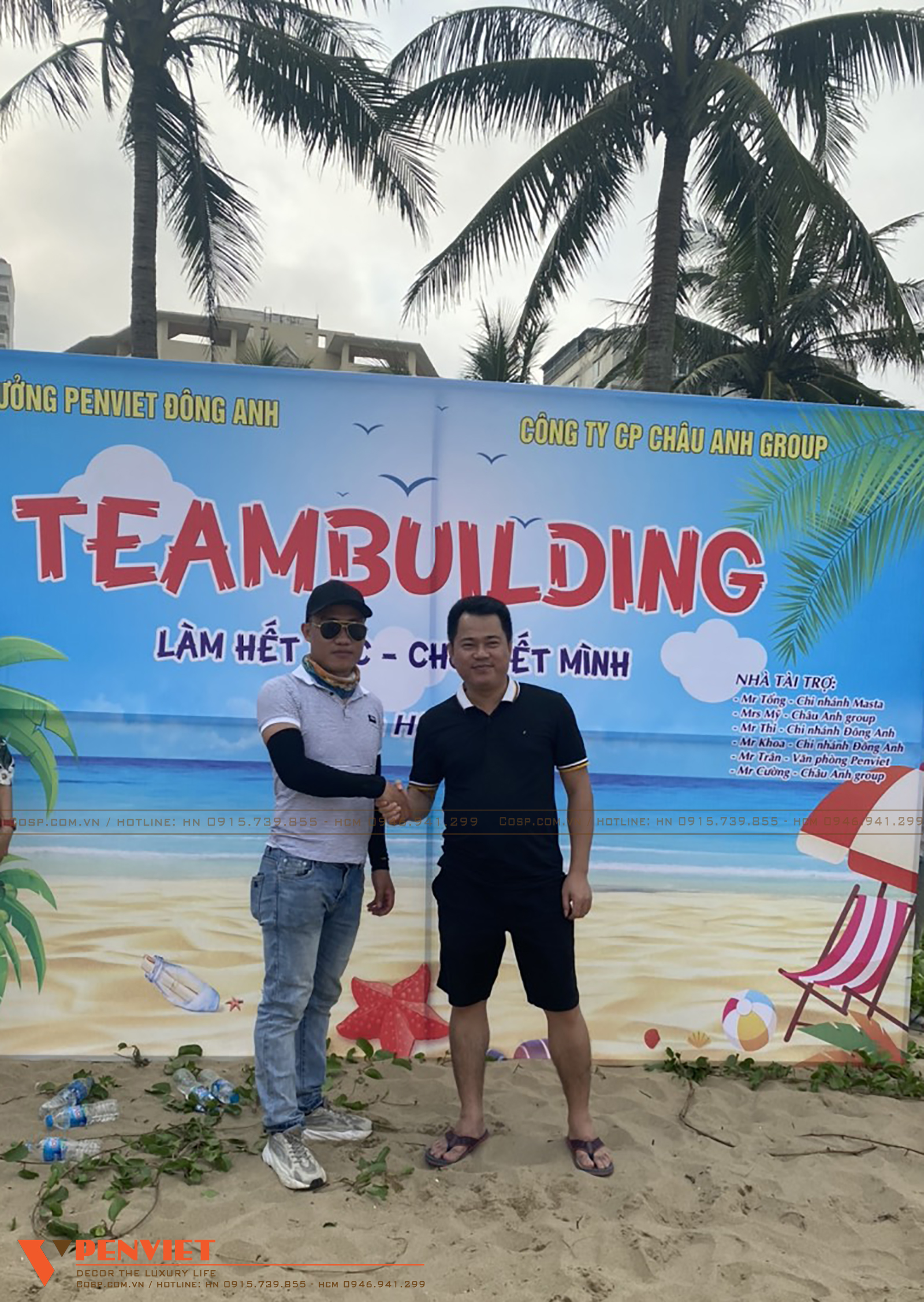Ông Đỗ Xuân Huỳnh - CT HĐQT PenViet tham gia team building cùng cán bộ nhân viên