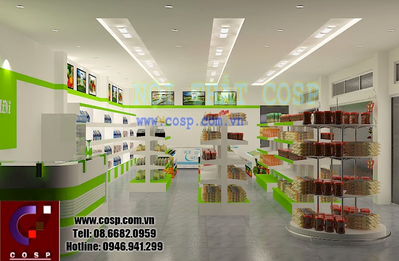 Thiết kế và thi công siêu thị Mini - Quận Gò Vấp
