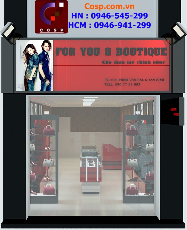 thiet ke shop thoi trang cao cap for you boutique 6
