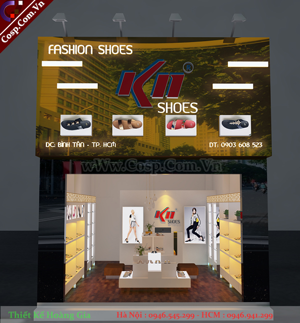 Thiết kế shop giày dép thời trang - Chị Sương - Bình Tân