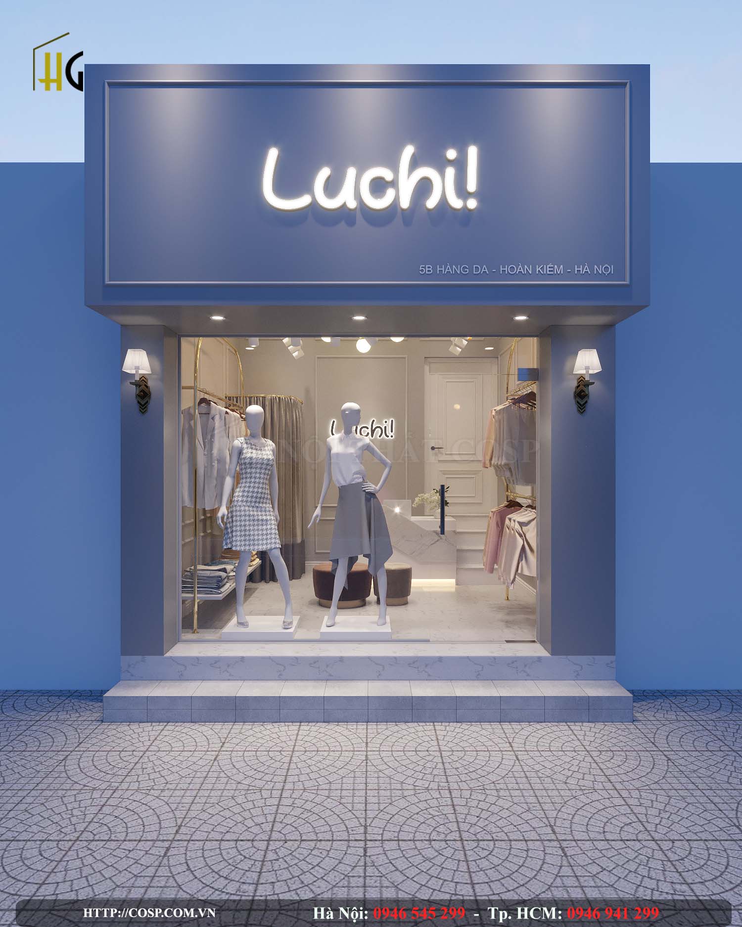 Thiết kế shop thời trang Luchi