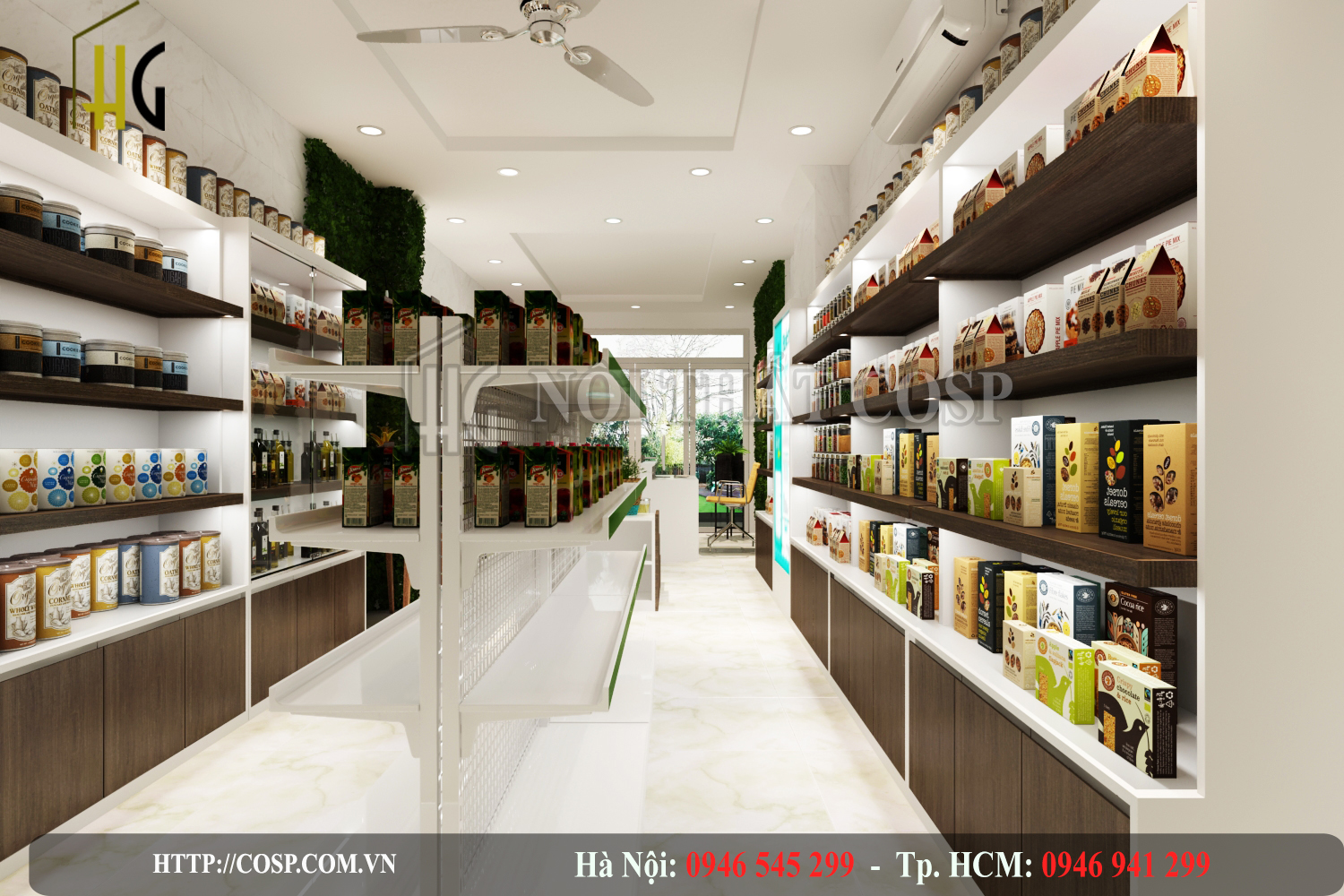 Thiết kế nội thất cửa hàng bách hóa DZUI - Anh Tân – Quận Tân Bình
