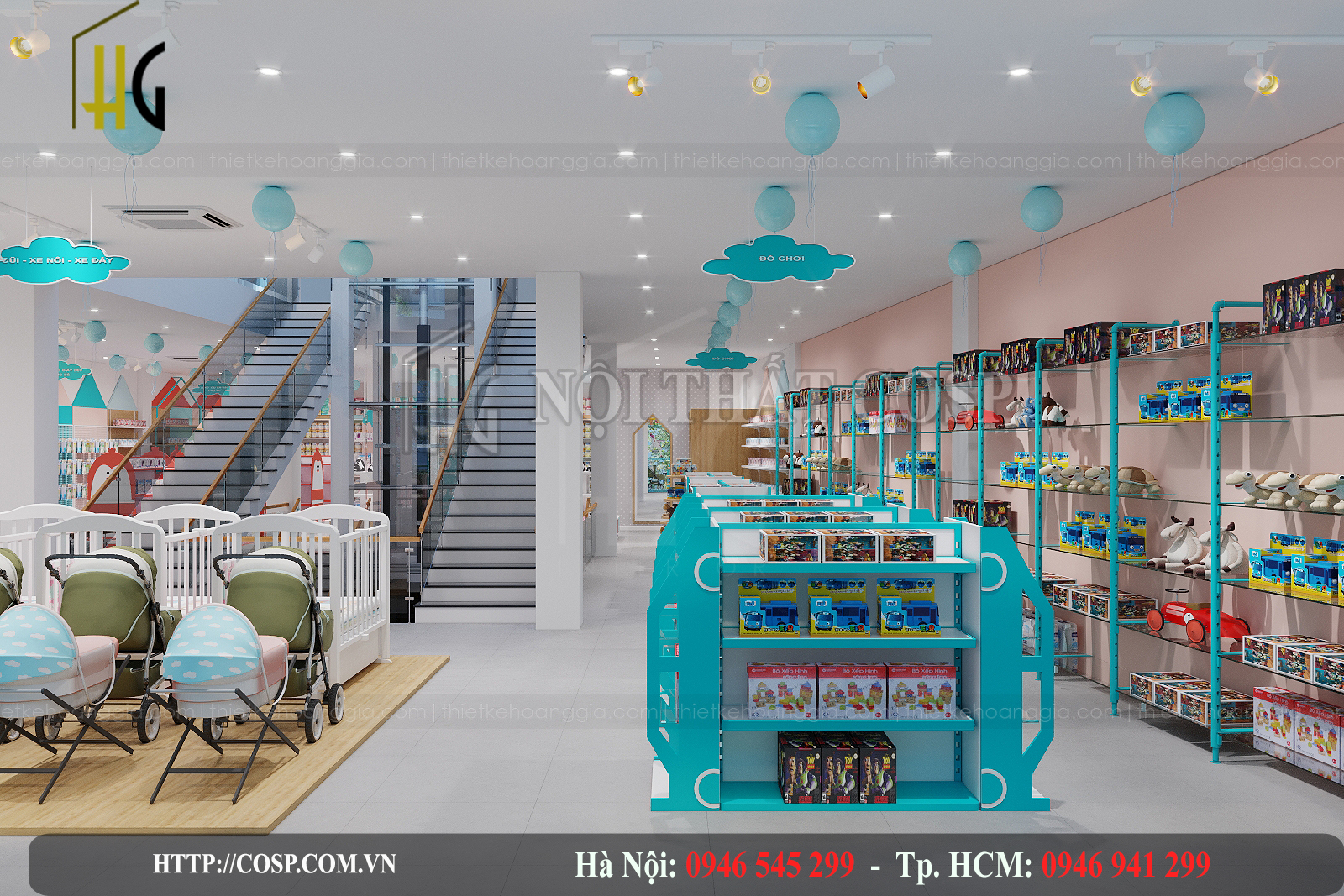 Thiết kế nội thất siêu thị Chung Lý – Bình Phước