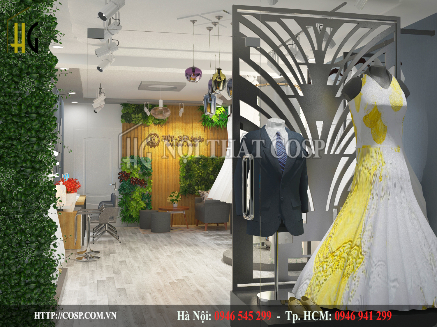 Thiết kế showroom áo cưới Allet Secret - HCM
