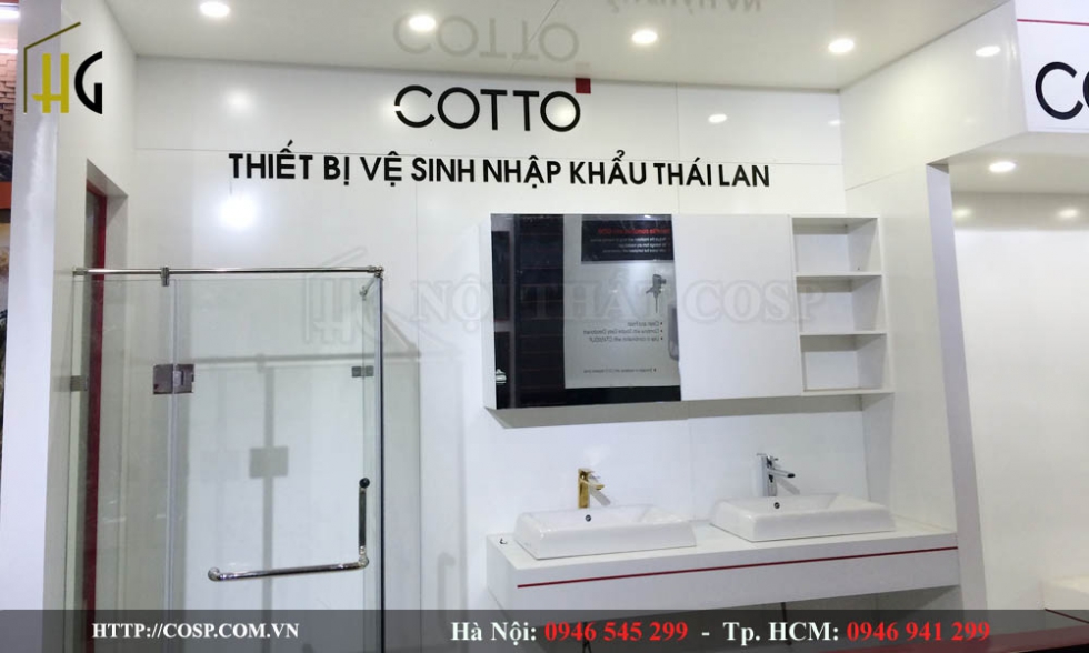 Thiết kế cửa hàng thiết bị vệ sinh COTTO  - Ngọc Hiệp - Thanh Hóa