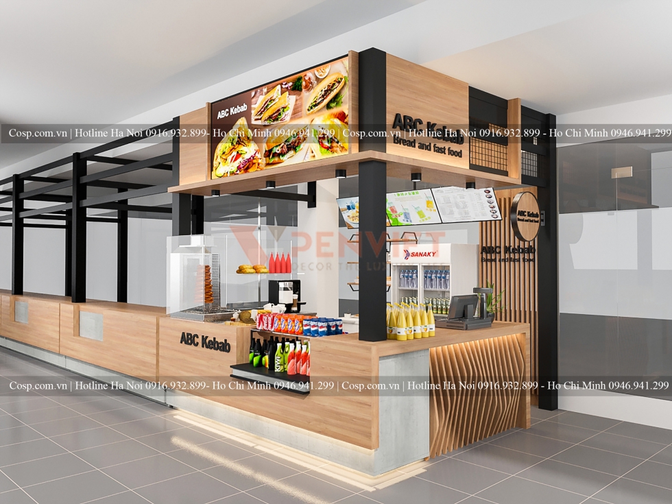 Thiết kế cửa hàng bánh mì ABC Kebab - Trạm Nghỉ Hải Dương