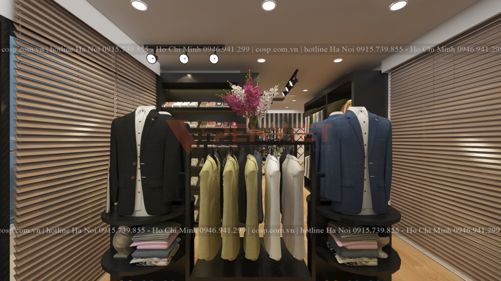 Thiết kế cửa hàng thời trang Veston