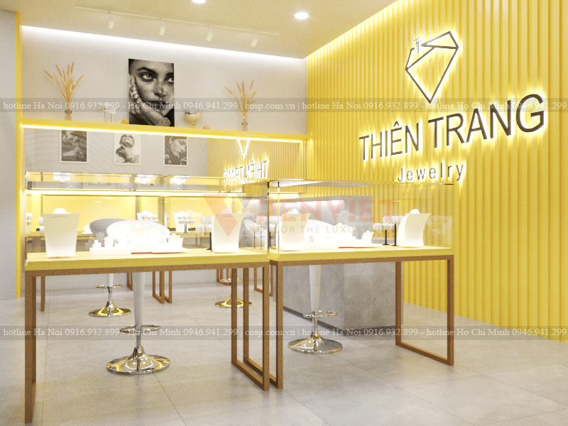 Thiết kế tiệm trang sức Thiên Trang