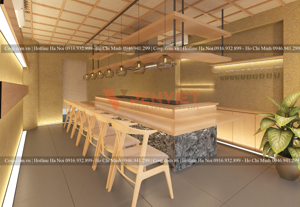 Thiết kế nội thất nhà hàng Hàn Quốc