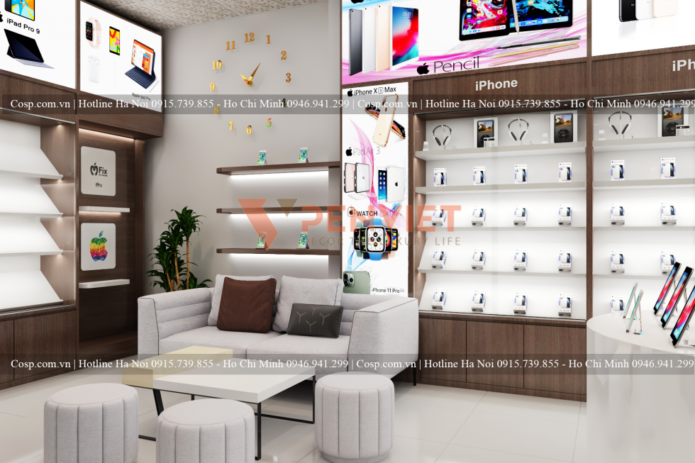 Hình ảnh thiết kế shop điện thoại Táo MỹTrung Kiên -Đồng Nai