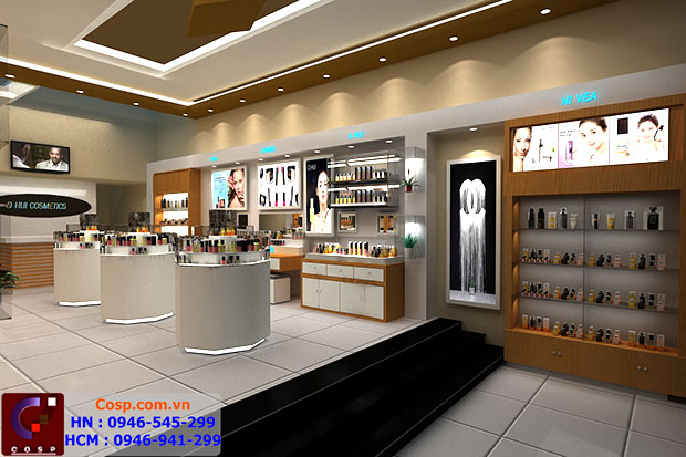 Thiết kế cửa hàng mỹ phẩm Ohui Cosmetics