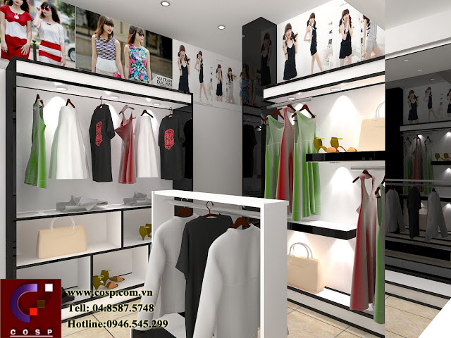 thiết kế shop thời trang jell boutique 2