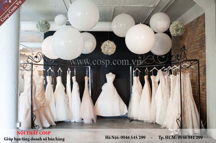 thiết kế cửa hàng áo cưới chị Ngọc