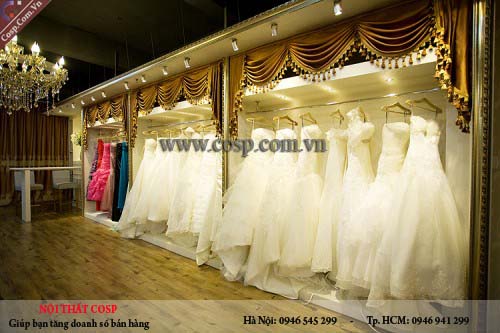 thiết kế showroom áo cưới chị Phúc