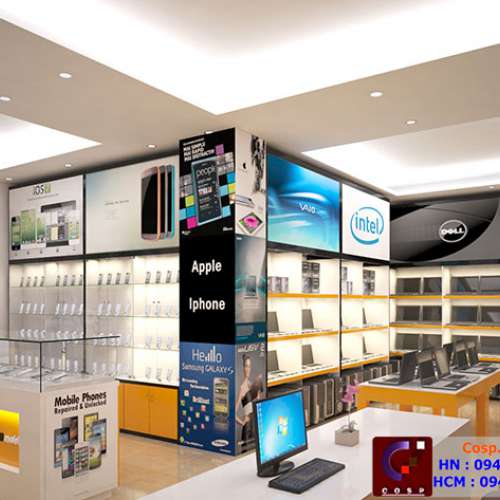 Thiết kế showroom máy tính và điện thoại Dương Thảo