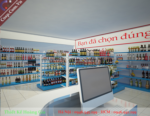 Thiết kế siêu thị mini Hàng Mỹ - Chị Linh - Gò Vấp - TP.HCM