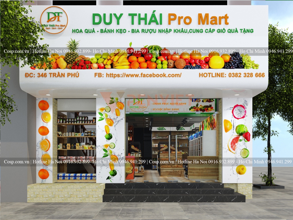 Thiết kế siêu thị mini Duy Thái