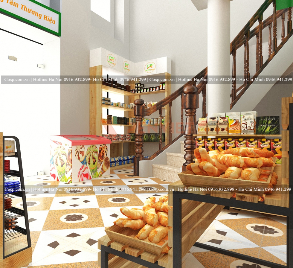 Thiết kế siêu thị mini Duy Thái
