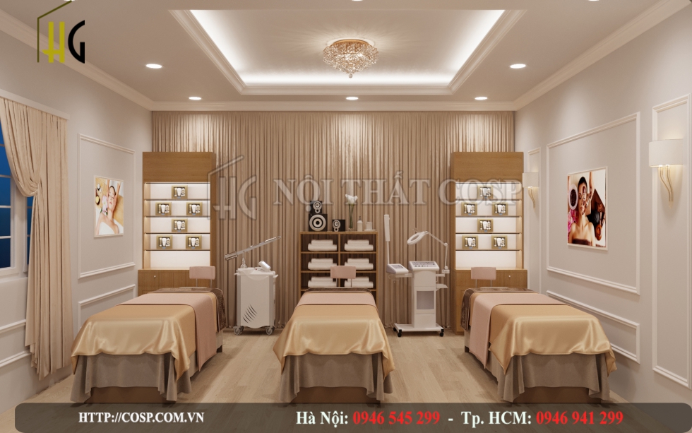 Thiết kế phòng massage spa của  chị Ngân tại Đồ Sơn, Hải Phòng
