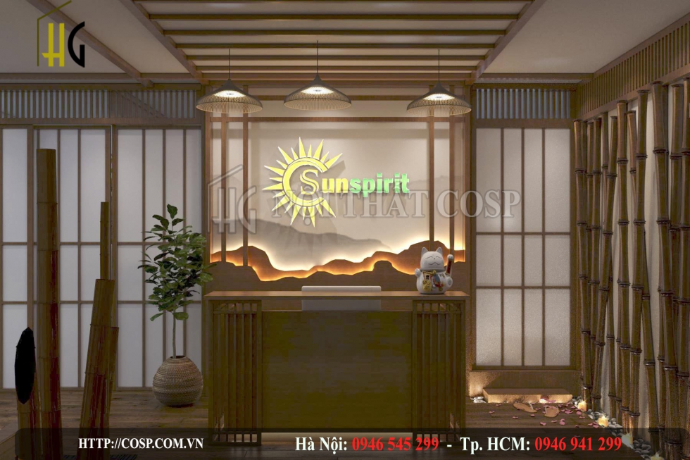 Thiết kế spa Sunspirit theo phong cách Nhật Bản