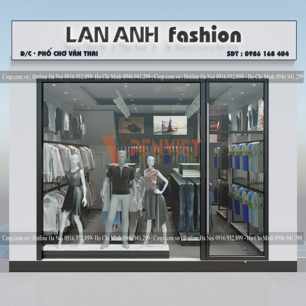 Thiết kế shop thời trang Lan Anh Fashion
