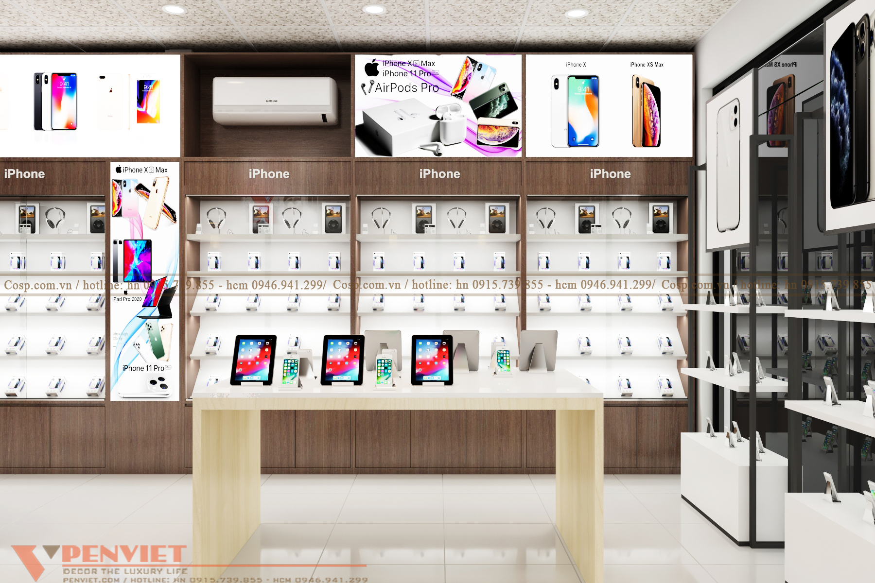 Thiết kế shop điện thoại Táo Mỹ Trung Kiên -Đồng Nai