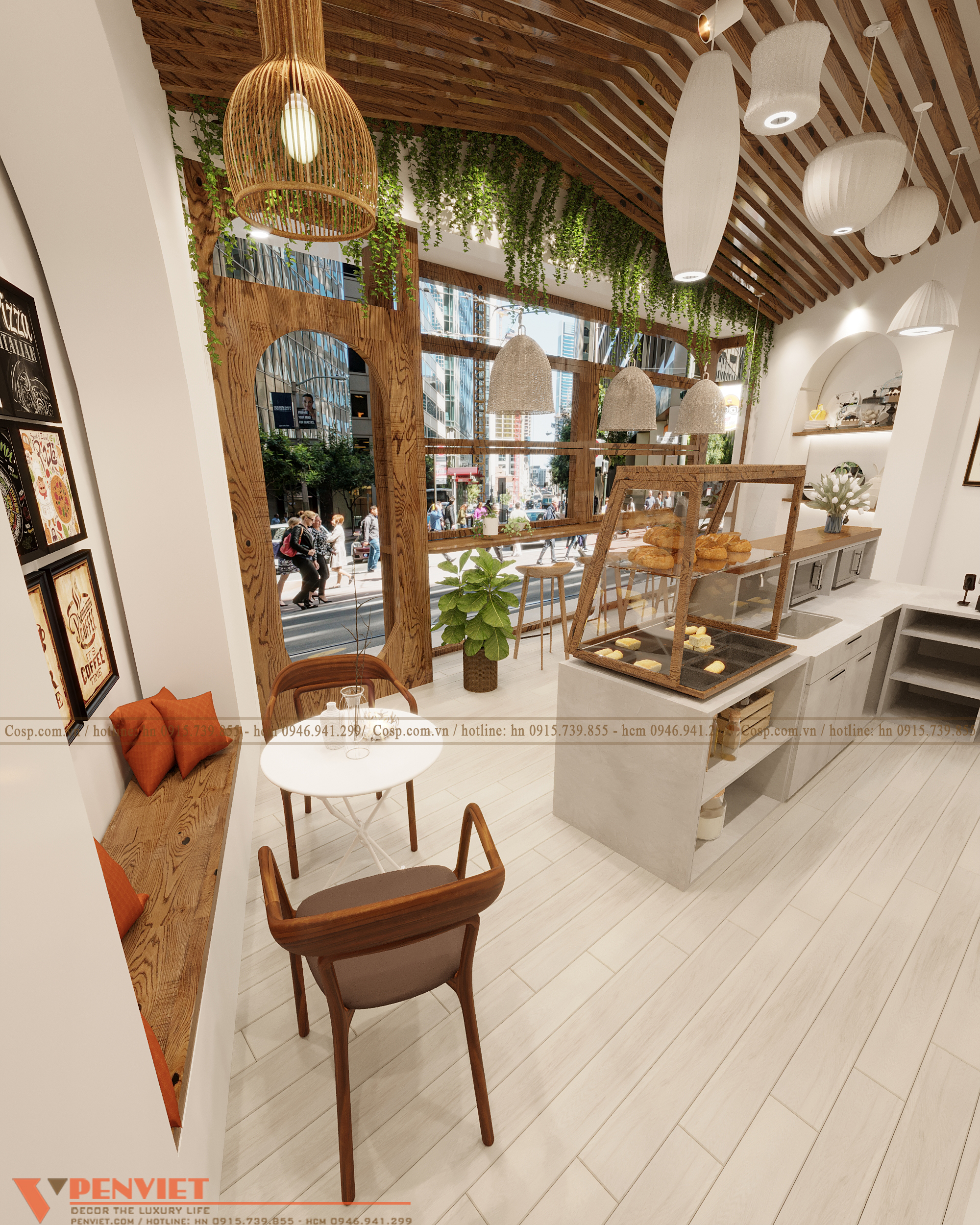 Thiết kế cửa hàng bánh mỳ dân tổ - Chị Hương - Vĩnh Phúc