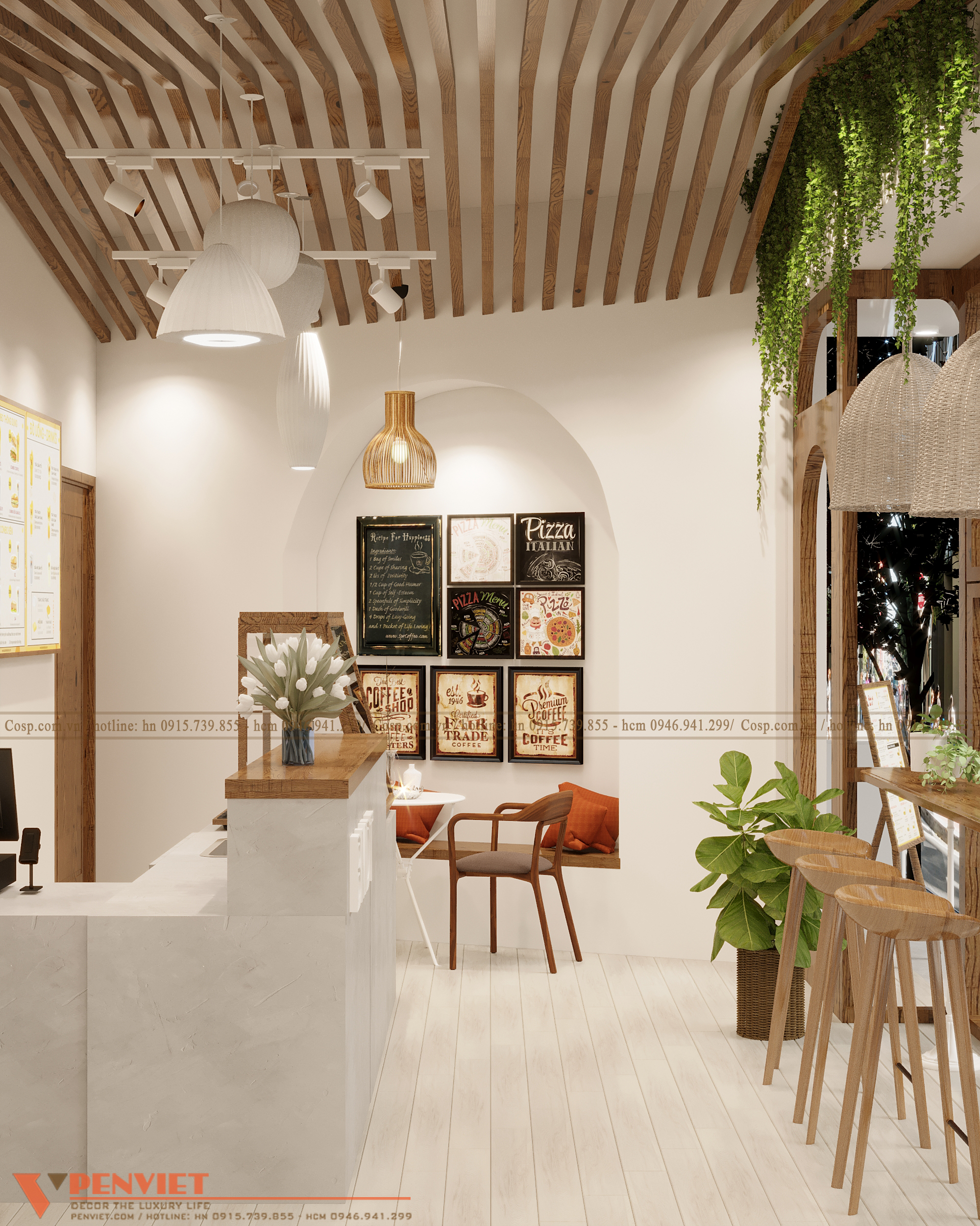 Thiết kế cửa hàng bánh mỳ dân tổ - Chị Hương - Vĩnh Phúc