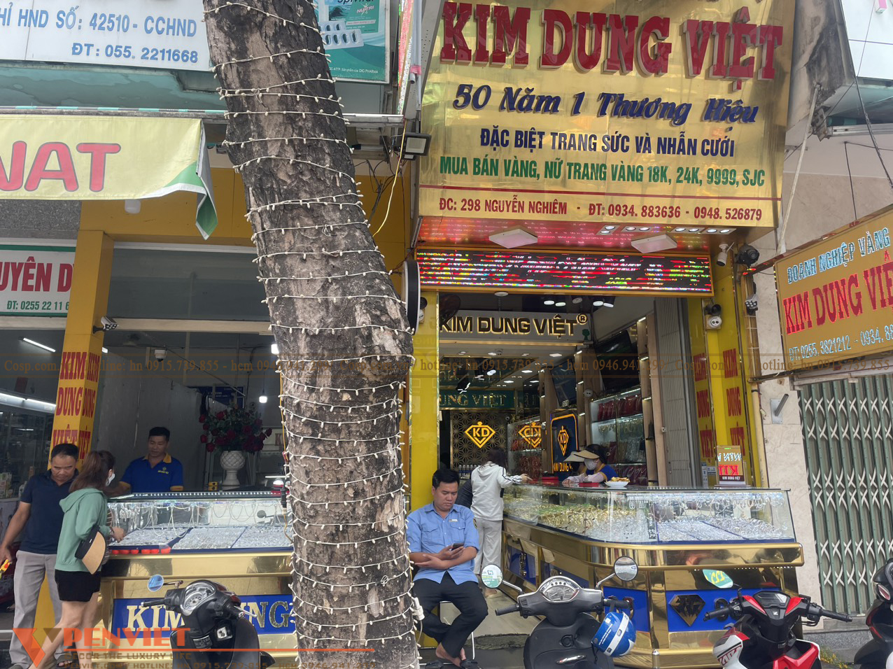 Hiện trạng mặt bằng tiệm vàng Kim Dung Việt