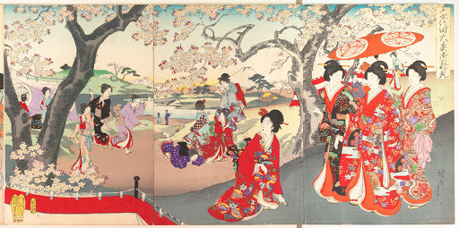 Tranh cổ Nhật Bản Geisha